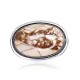 Sterling Silver Jasper Brooch “Florence”