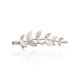 Sterling Silver Cubic Zirconia Brooch “Olive Branch”