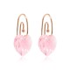 Hõbedased kõrvarõngad „Juliet (Light Rose)“ Swarovski® kristallidega