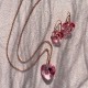 Hõbedased kõrvarõngad „Juliet (Light Rose)“ Swarovski® kristallidega