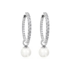 Hõbedased kõrvarõngad „Galos XVII“ Swarovski® kristallidega