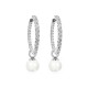 Hõbedased kõrvarõngad „Galos XVII“ Swarovski® kristallidega