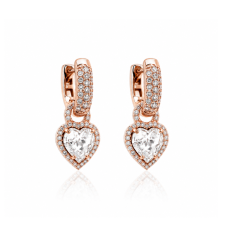 Hõbedased kõrvarõngad „Juliette II“ Swarovski® kristallidega