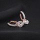 Hõbedased kõrvarõngad „Juliette III“ Swarovski® kristallidega