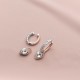 Hõbedased kõrvarõngad „Juliet“ Swarovski® kristallidega