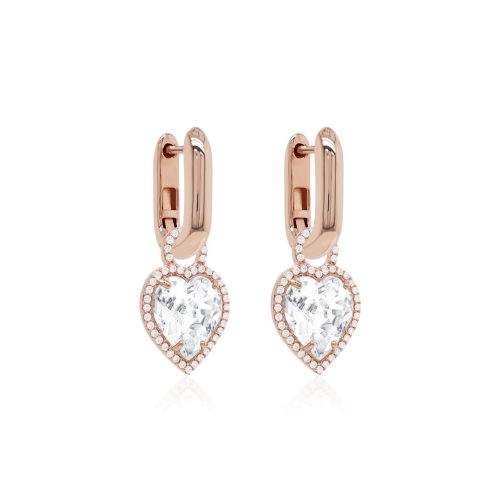 Hõbedased kõrvarõngad „Juliette II“ Swarovski® kristallidega
