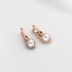 Hõbedased kõrvarõngad „Juliette II“ Swarovski® kristallidega