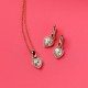 Hõbedased kõrvarõngad „Juliette II“ Swarovski® kristallidega