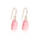 Hõbedased kõrvarõngad „Baroque VII (Rose Peach)“ Swarovski® kristallidega