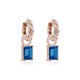 Hõbedased kõrvarõngad „Renaissance (Ice Blue)“ Swarovski® kristallidega