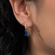 Hõbedased kõrvarõngad „Renaissance (Ice Blue)“ Swarovski® kristallidega