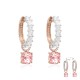 925 Sterling Silver Earrings “Iris (Light Rose Ignite)” created with Crystals by Swarovski®