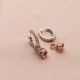 925 Sterling Silver Earrings “Iris (Light Rose Ignite)” created with Crystals by Swarovski®