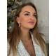 925 Sterling Silver Earrings “Iris (Electric Pink)” created with Crystals by Swarovski®